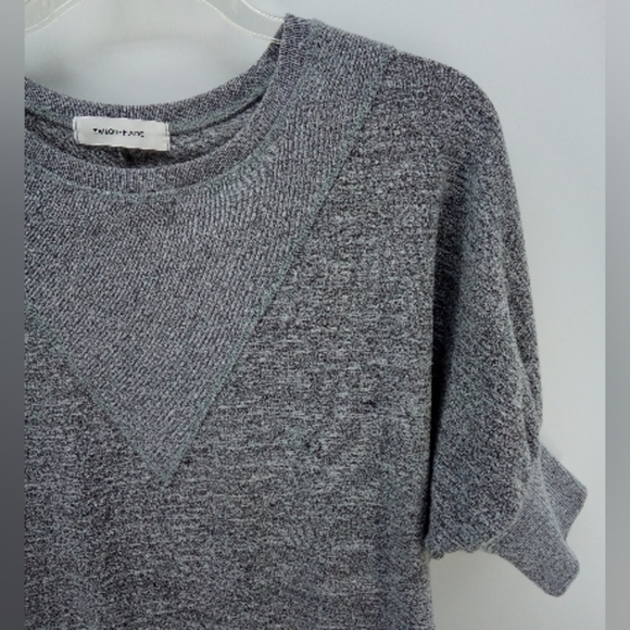 Tailor-Made Gray Jersey Knit Dolman Sleeve Shirt Dress Large - Picture 1 of 9